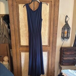 Lou & Grey Blue Casual Sleeveless Jumpsuit